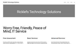 Screenshot of ricklefstechnologysolutions.org