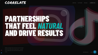 Screenshot of correlatesocial.com