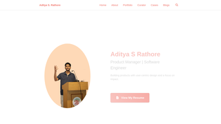 Thumbnail of adityasrathore.com