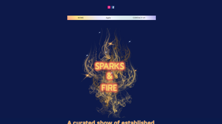 Screenshot of sparksandfire.com