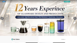 Screenshot of yinorglassware.com