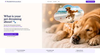 Screenshot of whatmypetdreamsabout.com