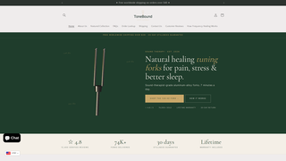 Screenshot of tonebound.com