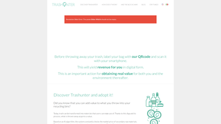 Screenshot of trashunter.net