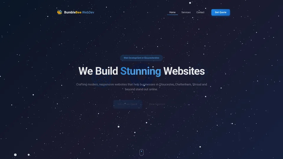 Screenshot of bumblebeeweb.dev
