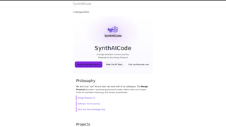 Thumbnail of synthaicode.org