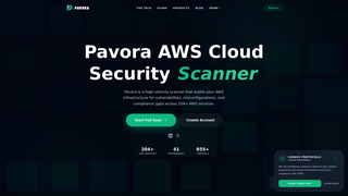 Screenshot of pavoracloud.com