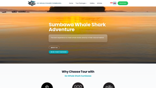 Screenshot of gowhalesharksumbawa.com