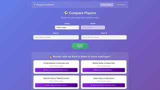 Thumbnail of comparetheplayers.com