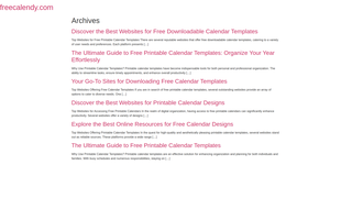 Thumbnail of freecalendy.com