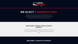 Screenshot of dakotapatriotspac.com
