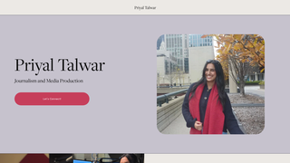 Screenshot of priyaltalwar.com