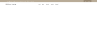 Screenshot of landsepoxycoatings.com