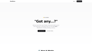 Screenshot of shedshare.io