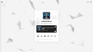 Screenshot of artificial-minds-podcast.com