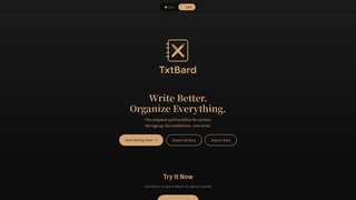 Thumbnail of txtbard.com