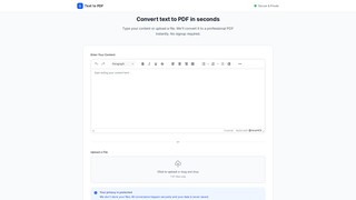 Thumbnail of text-to-pdf.net