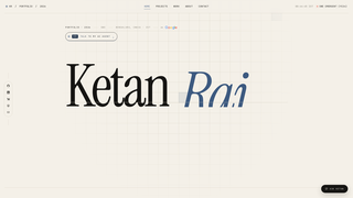 Screenshot of ketanraj.com
