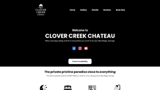 Thumbnail of clovercreekchateau.com