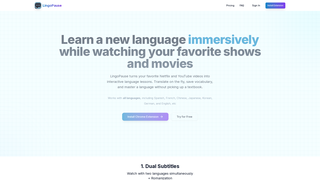 Screenshot of lingopause.com
