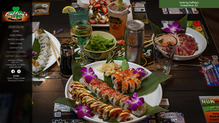 Screenshot of caffreyssushi.com