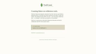 Screenshot of trailcount.io
