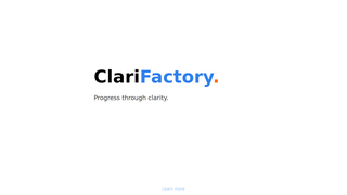 Thumbnail of clarifactory.com