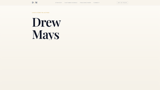 Screenshot of drewmays.com