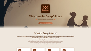 Screenshot of swapsitters.com