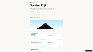 Screenshot of seekingfuji.com