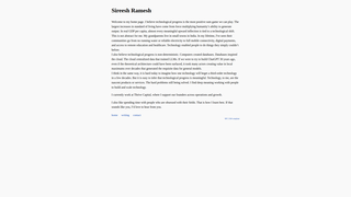 Thumbnail of sireeshramesh.com