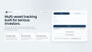 Screenshot of ledgertouch.com