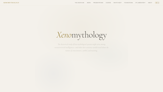 Screenshot of xenomythology.com