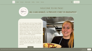 Screenshot of chefkeleani.com