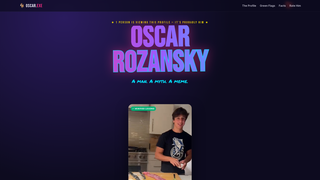 Screenshot of oscarrozansky.com