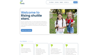 Screenshot of risingshuttlestars.org