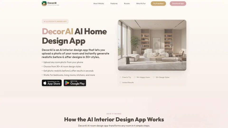 Screenshot of decoraigpt.app
