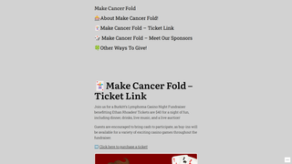 Thumbnail of makecancerfold.com