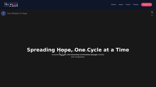 Screenshot of twowheelsofhope.org