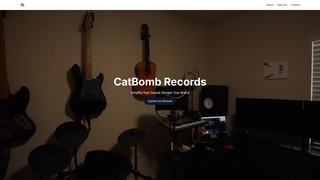 Screenshot of catbombrecords.com