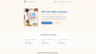 Screenshot of udlforlittlelearners.com