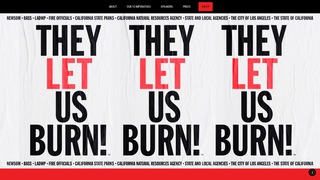 Screenshot of theyletusburn.com