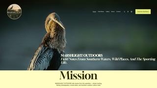 Screenshot of marshlightoutdoors.com
