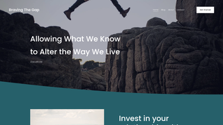Screenshot of bravingthegap.com