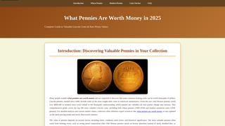 Thumbnail of whatpenniesareworthmoney.com