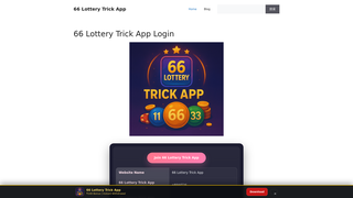 Thumbnail of 66lotterytrickapp.com