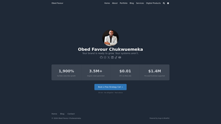 Screenshot of obedfavour.com