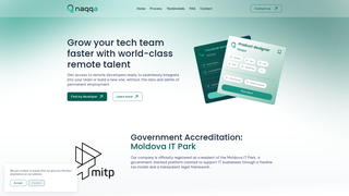 Screenshot of naqqateams.com
