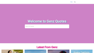 Thumbnail of genzquotes.com