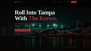 Screenshot of bucsshuttle.com